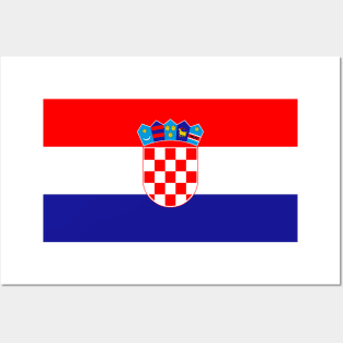 Croatia flag Posters and Art